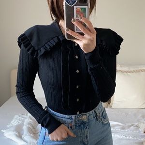 Top with jewel buttons